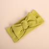 2022 Organic Cotton Baby Bow Knot Knitted Ribbed Infant Newborn Headbands for Babies  18 Colors Baby Accessories