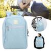 Portable Diaper Bag MultiFunctional Large Capacity Diaper Backpack Waterproof Nappy Bag(Blue )