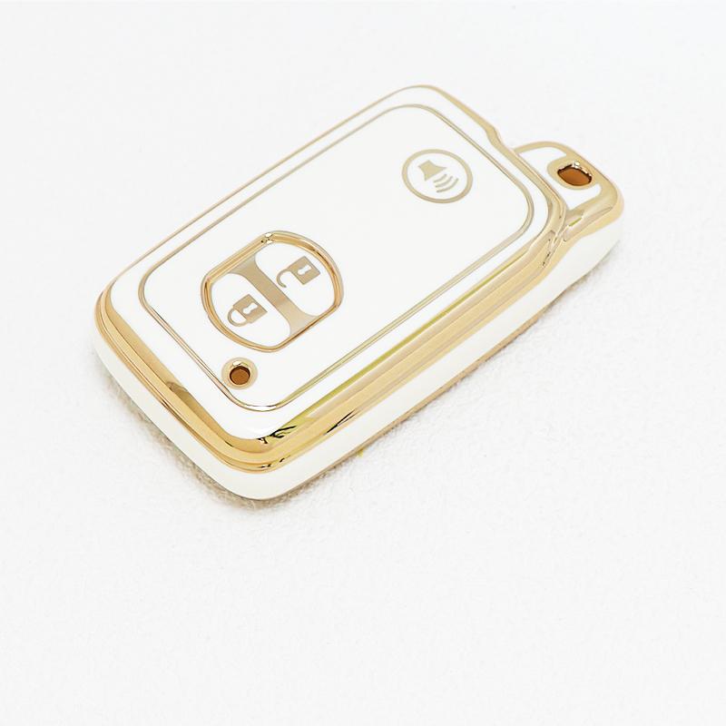 Gold Edge Tpu Auto Keyless Shell Fob Holder For Lexus Lc 200 Car Key Case For Toyota Prius 30 Alpha Aqua Land Cruiser Auris