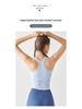 Damen Racerback Sporttank mit Brustpolstern - Atmungsaktiv, Stoßfest, Ideal für Yoga, Laufen und Fitness