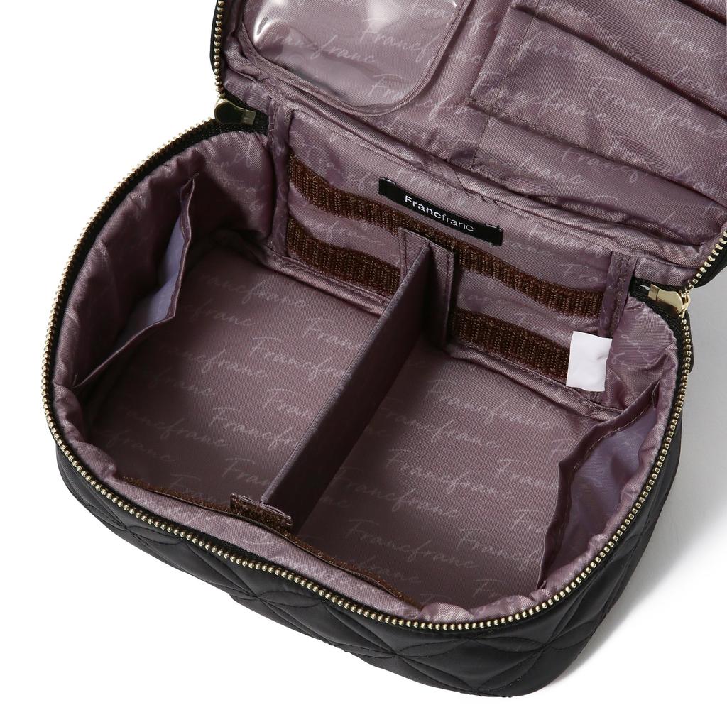 Francfranc Bell Vanity Pouch, Small, Black