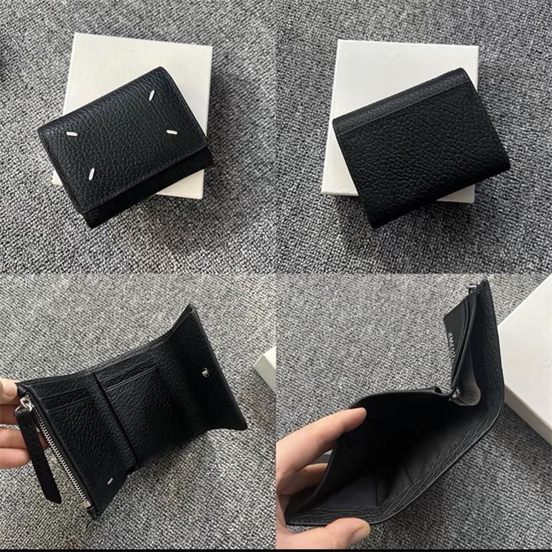 "Style 22SS Cowhide Tri-Fold Wallet: Genuine Leather Multi-Card Holder & Coin Purse for Men and Women"