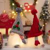 Christmas Scene Decorative Ornaments Glow Dwarf Doll Knitted Dolls Swing Festive Gift