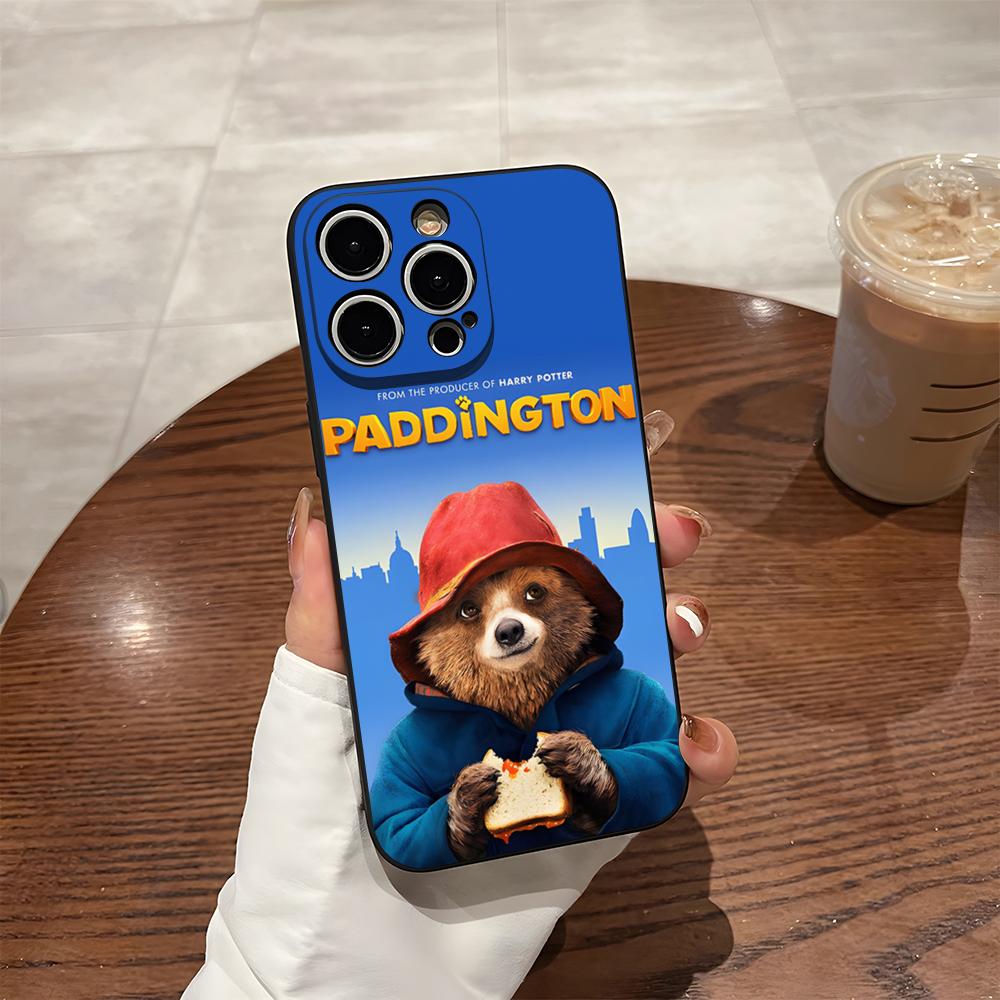 

P-PaddingtonS Bear Phone Case For 17 Pro Max Iphone 14 16 Pro Max 12 15 Plus 13 Pro 11 Xr X Xs Back Cover iPhone12