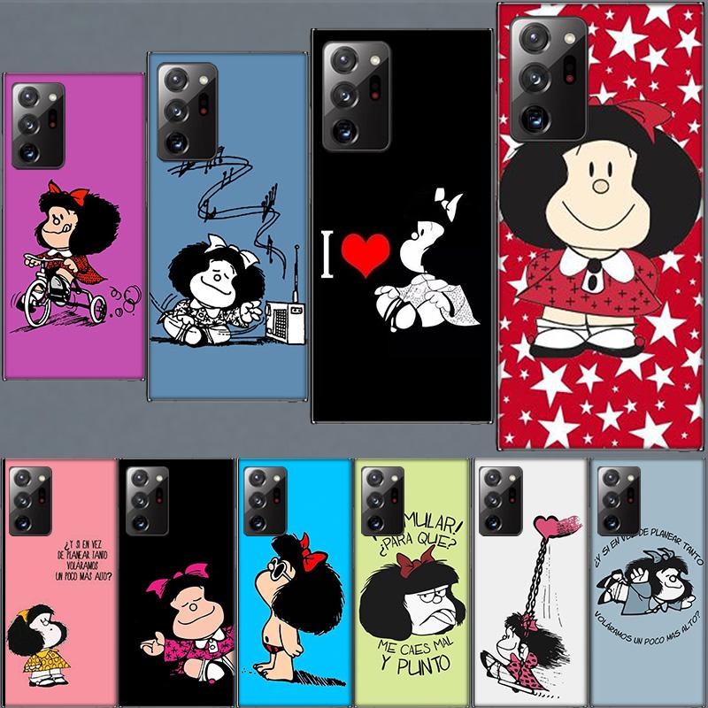 Mafalda Cartoon Phone Case for Samsung A17 A37 A57 A55 A35 A25 A15 A54 A14 A24 A34 A13 A23 A33 A53 A07 A05S A04S A03 A73 Galaxy