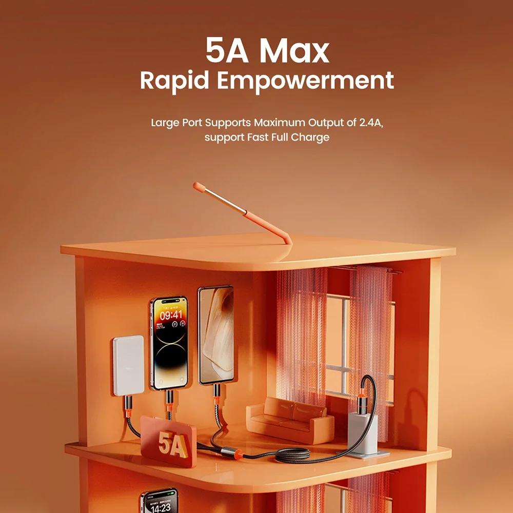 Kabel 2 v 3 1,2M Rychlé nabíjení Micro USB Typ C Lightning kabel Pro Samsung Xiaomi Huawei Pro iPhone 16 15 14 13 Pro Nabíječka telefonu USB Datový kabel