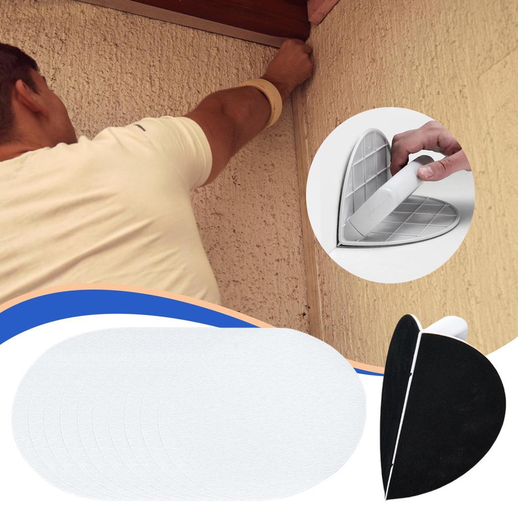 Semi-Circular Angle Sanding Sandpaper Tool Corner Sanding Tool Self-Adhesive Sandpaper Polishing Semi-Circular Sanding Tools