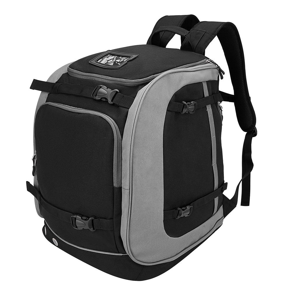 65L Ski Snowboard Boots With Split Level Design Skiing Gear Bag Travel Backpack For Ski Helmets Goggles Accessories Men Women 21x15x13 In