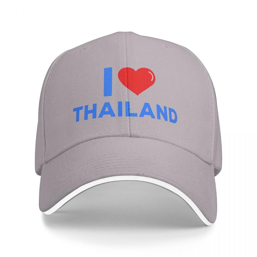 Unisex Baseballové klobouky Miluji Thajsko Venkovní Streetwear Letní Sportovní Baseballové čepice Hip Hop čepice Casquette Klobouky