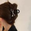 Neue Trendige Schleifen-Haarklammer für Frauen Vintage Acryl Metall Schleifen-Haarspange Krabbenklemme Kopfschmuck Haaraccessoires