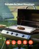 36x22 in Flat Top Griddle Stainless Steel Universal BBQ Grill Pan Cookware