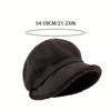 Women's Winter Built-in Ear Muffs and Yarn Cap - Non Elastic, Suitable for Cold Weather, Comfortable Texture Fabric