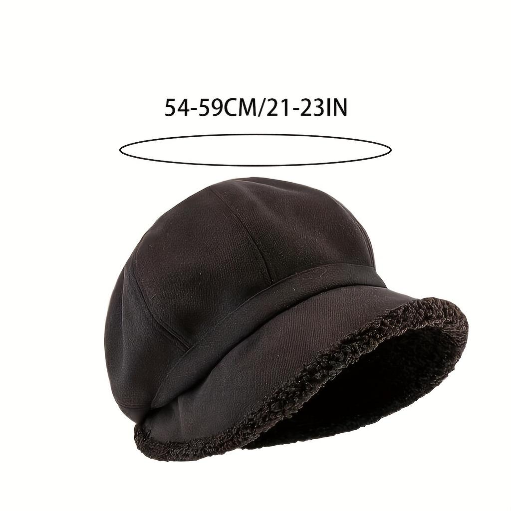 Women's Winter Built-in Ear Muffs and Yarn Cap - Non Elastic, Suitable for Cold Weather, Comfortable Texture Fabric