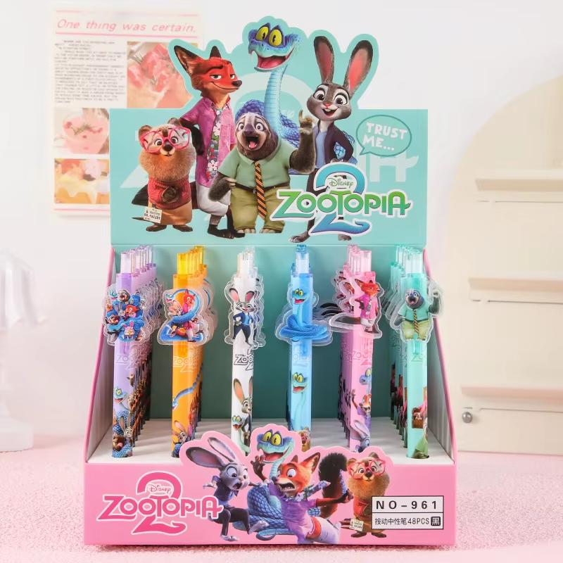 6/12/18 Stück Zootopia Schwarzer Tintenstift Schüler Schreib Zeichen Gel Anime Figur Schreibwaren Weihnachtsgeschenke 0,5 mm Positionierbar Gelenkig Maßstabsgetreu Detailliert Beweglich