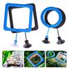 Aquarium Fish Feeding Ring With Suction Cup Fish Tank Heart Floating Station Food Tray Square Round Feeder Fish Tank Accessory