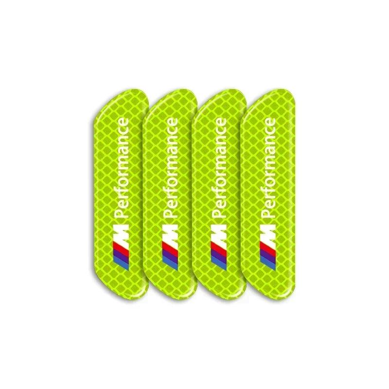 

2025 Hot 4PCS Car Reflective Strips Warning Stickers Car Styling For BMW M E46 E90 E60 F10 F30 F20 E39 E36 X5 E70 F25 F15 E53 E9