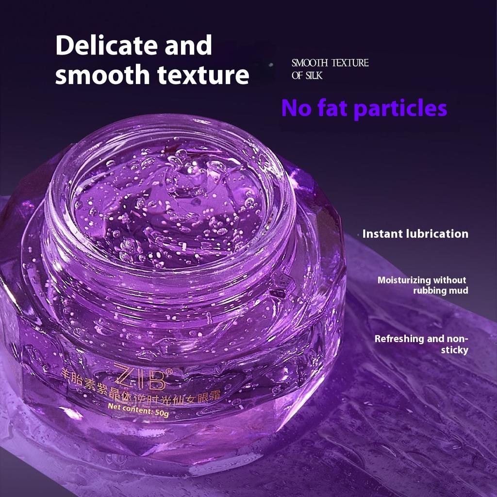 Schafsplazenta Lila Kristall Augencreme Lindert und Strafft Augenwinkel Erfrischend und Leicht Einzuziehen