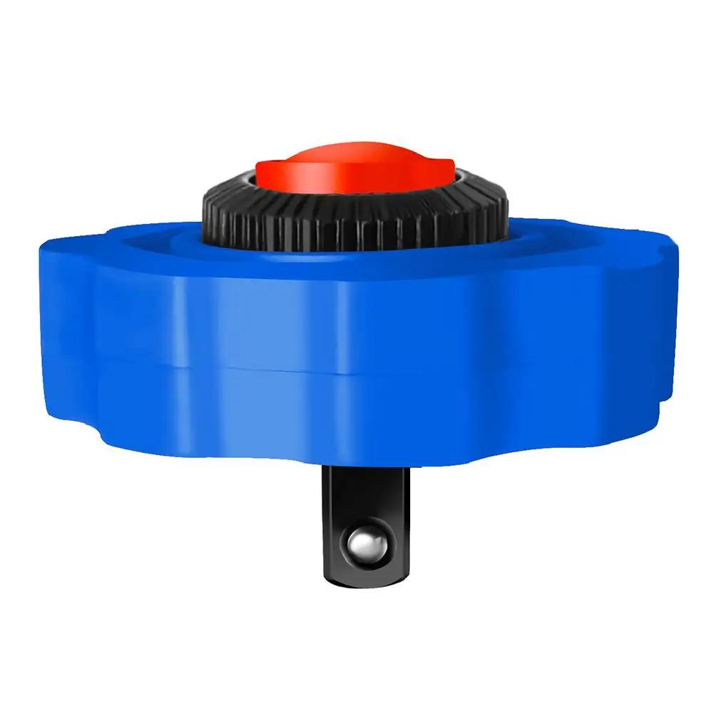 

Ratchet Socket Wrench Covered Plastic Palm Ratchet Socket Drive Finger Handle Reversible 1/4“ Repair Ratchet Car 3/8” Tools Q6D8 синий