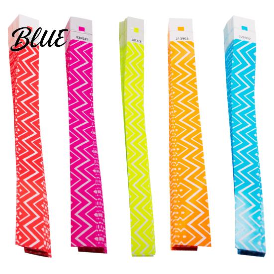 Festival Wristbands 100 Pcs Disposable Paper Fluorescent Adhesive Event Wrist