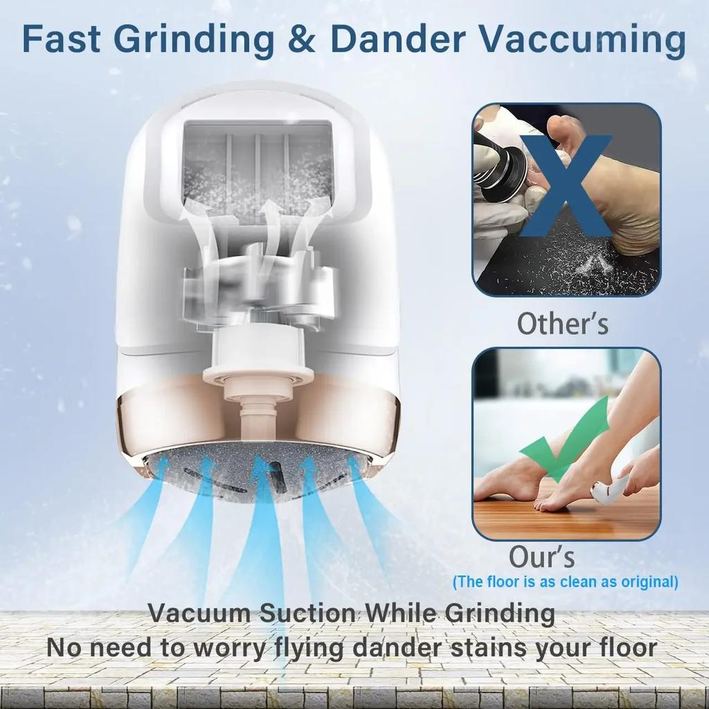 Electric Foot Grinder Multifunctional Foot Therapy Machine Foot Care Dead Skin Removal Rechargeable Foot Repair Foot Care Tool