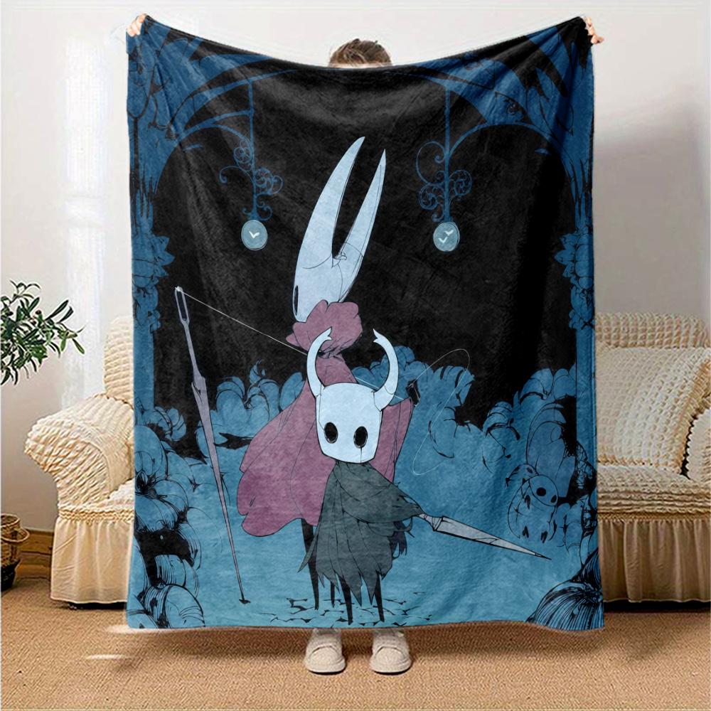 Hollow Knight Flannel Blanket, High quality Comfortable for All Seasons, Home Decor, Warmth and Comfort