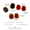 Vintage Coffee Colored Drip Oil Irregular Stud Earrings Ring Set for Women Personality Square Geometric Finger Rings Jewelry