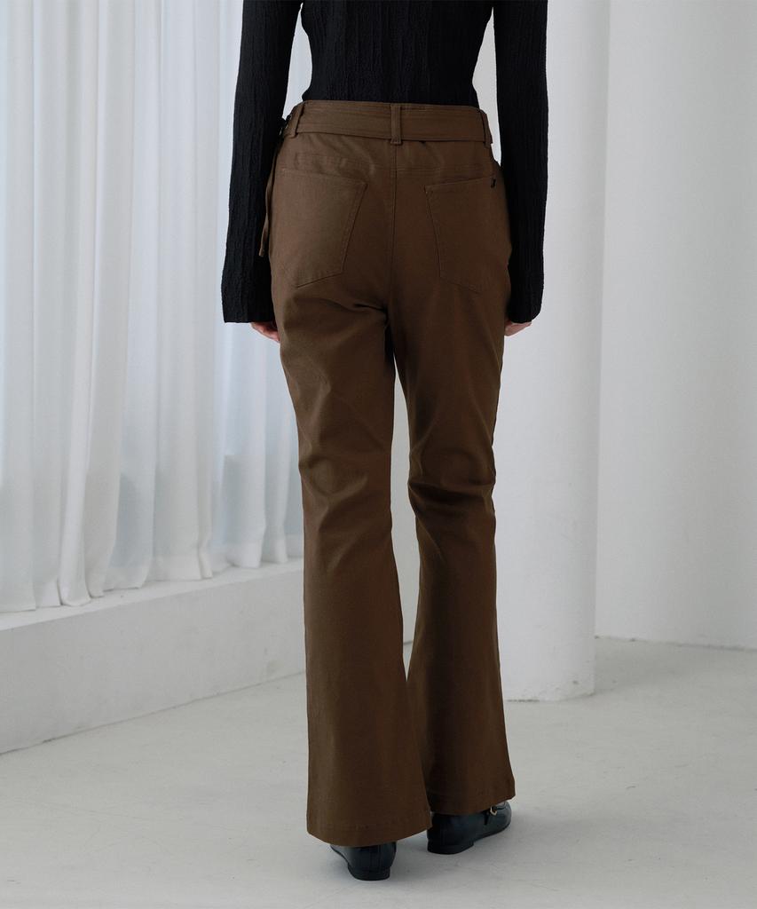 JUCYJUDY Belted Bootcut Pants Jzpt621D