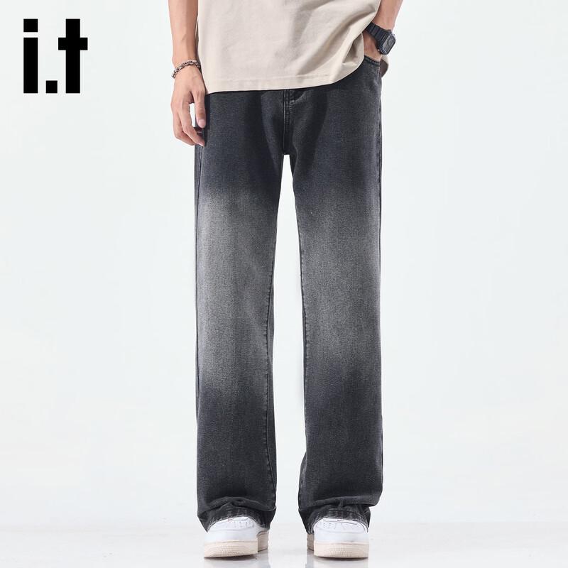 Izzue it Men's Gradient Straight-Leg Jeans
