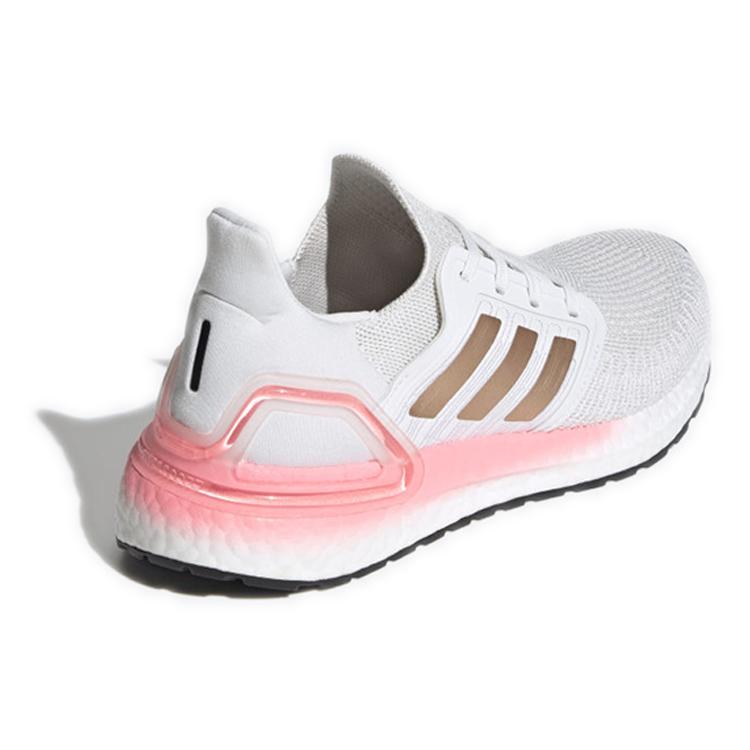 New Adidas Ultra Boost 20 White Copper Flash Red Women's EG0724