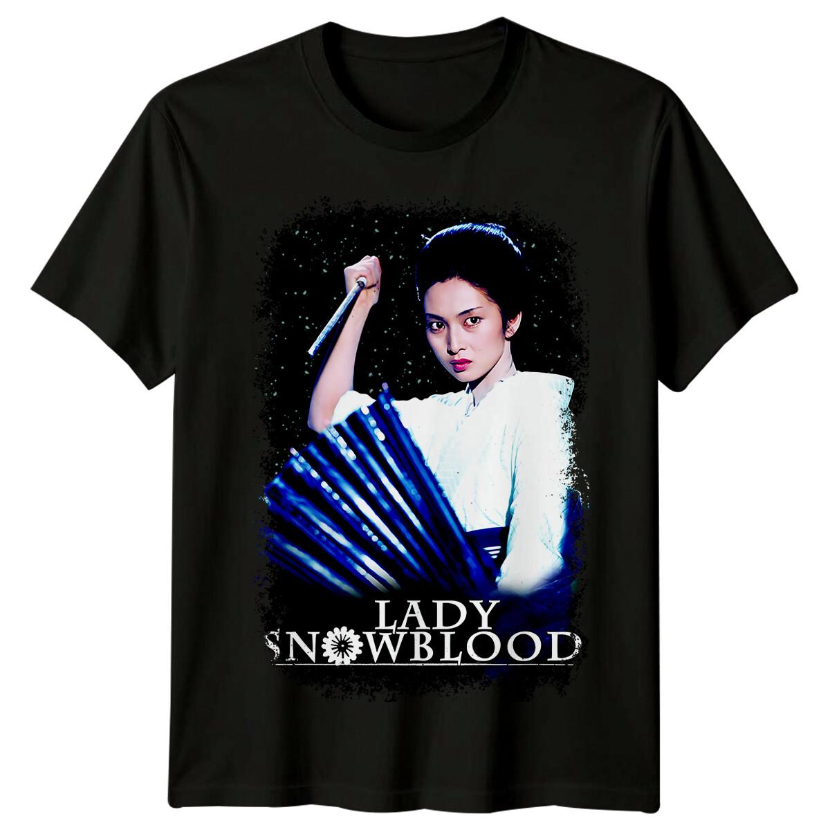 

Lady Snowblood (1973) Movie Poster Inspired 100% Cotton T-shirt Mens Tees Top Retro 70s Tee Unisex 4XL