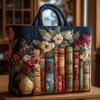 Neue gesteppte Tragetasche mit Katzenmuster Floraler Aufdruck Große Kapazität Schulter-Tragetasche Langlebige 3D-Schultertasche