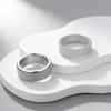 European Trend 18K Gold-Plated Stainless Steel Rotatable Grid Design Decompression Ring