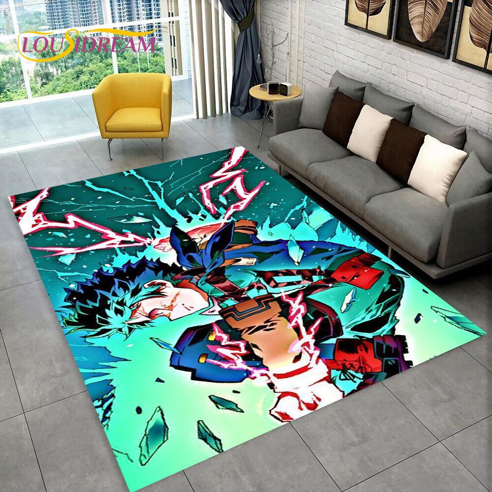 My Hero Academia, Japan Anime Area Rug,Carpets Rug for Living Room Bedroom Sofa Doormat Decoration,Kids Play Non-slip Floor Mat