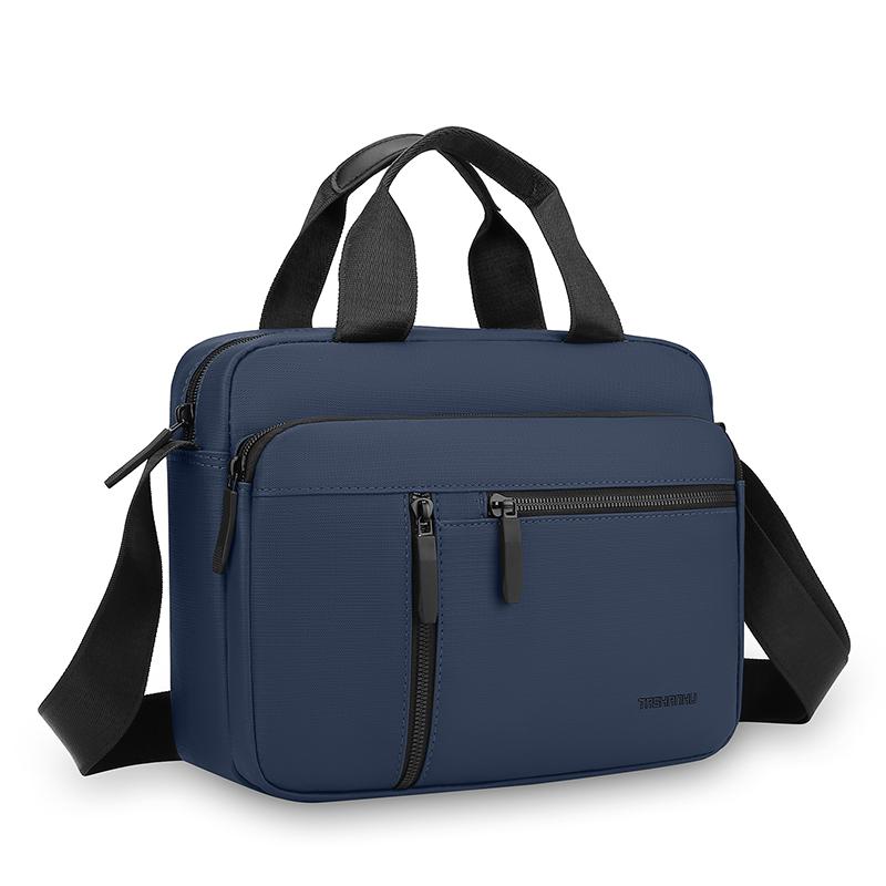 Herren Professionelle Business Aktentasche - Wasserdichte Büro Umhängetasche mit Reißverschlussfach
