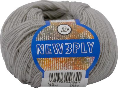 Puppy New 3PLY Yarn Fine 364 Gray 40g 215m 10 Ball Set 10000046 Approx.