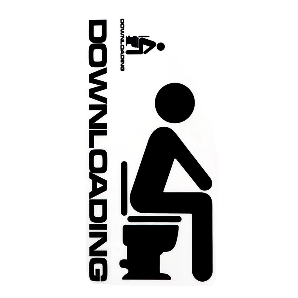 Waterproof Bathroom Home Art Wall Sticker Door Decor Vinyl Poster Toilet Decals