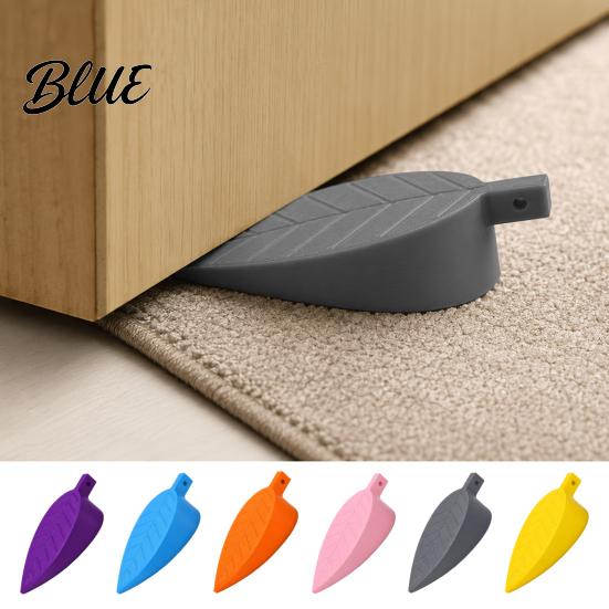 Decorative Door Stop for Bedroom Leaf Shaped Stopper Wedge Non-Slip Wind‑Resistant Stop Protective Wedge Wall Silent Anti‑Collision Jam