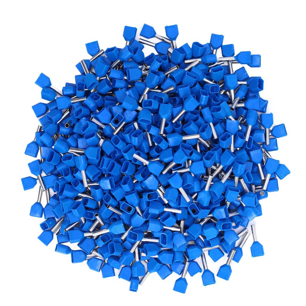 1000Pcs Ferrule Insulated Crimping Wire Terminal Cord End Connector Set Kit for Equipment TE7508