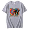 Mtv Retro Graphic Tee Unisexs Short Sleeve Cotton Tshirt Summer New Arrival High Quality Top