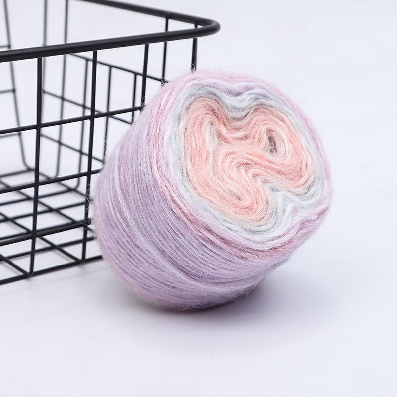 Gradient Mohair Yarn Ball for DIY Knitting & Crochet Projects - Perfect for Scarves, Sweaters, and Blankets