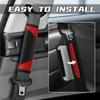 2PCS Car Seat Belt Cover Pad, Soft Carbon Fiber Leather Seatbelt Shoulder Protector For A More Comfortable Driving, Universal Safety Belt Strap Cover