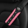 1PC Car seat belt shoulder protector with advanced texture and diamond inlaid crown seat belt protector universal
