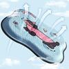 Yousheng Gel Car Seat Cushion Breathable Cooling Ice Silk Mat for Office Chair Cute Cartoon Non-Slip Pad for Summer Driving & Desk Work