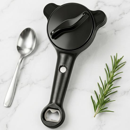 4-in-1 Jar Opener, Adjustable Jar Opener, Easy Grip Bottle Opener, Multi-function Lid Remover for Seniors & Arthritis
