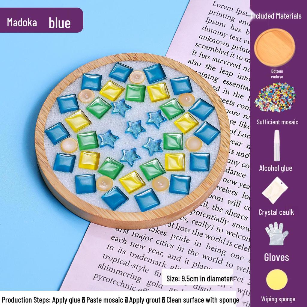 DIY Mosaic Coaster Craft Kit for Kids - Patchwork Creative Art