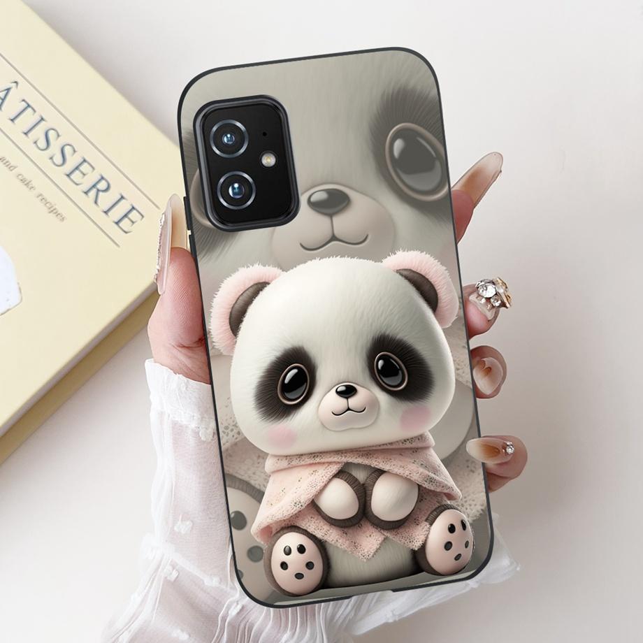 Per Custodia ASUS ZENFONE 8 ZS590KS Astronauta Drago Animali Cartoni Animati Stile Cool Silicone Morbido Copertura Nera per Telefono Per ASUS ZS590KS Borsa