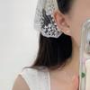 Bow Rose Earrings Pastoral Style Cute Fresh Literary Simple Earrings