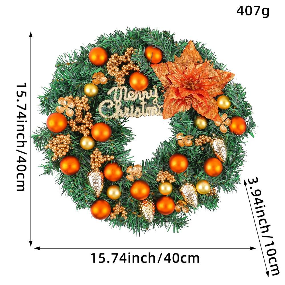 Gifts Hotel Christmas Wreath Shopping Garden Rattan Wreath Mall Window Layout Christmas Decoration
