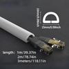 1Roll 1/2/3Meter Cord Management Channel Invisible Decorative Wire Cover Anti-Step Protector Adhesive Soft Cable Raceway