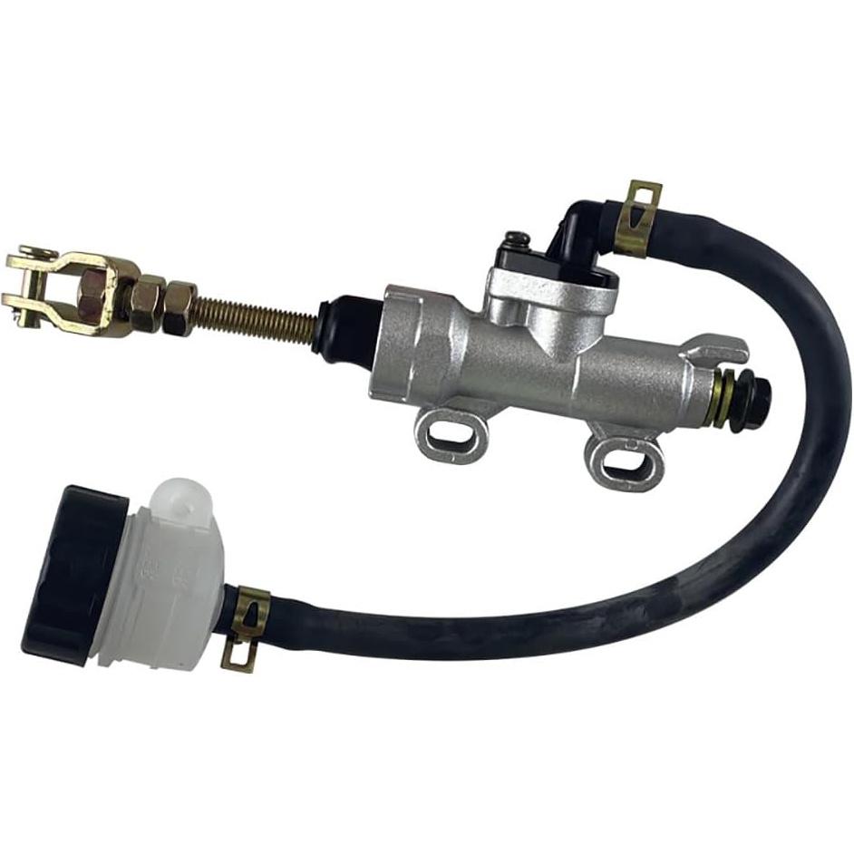 Universal Rear Brake Master Cylinder Compatible with 50cc 70cc 90cc 110cc 125cc 150cc 200cc ATV Dirt Bike Go Karts Motorcycles (Black)